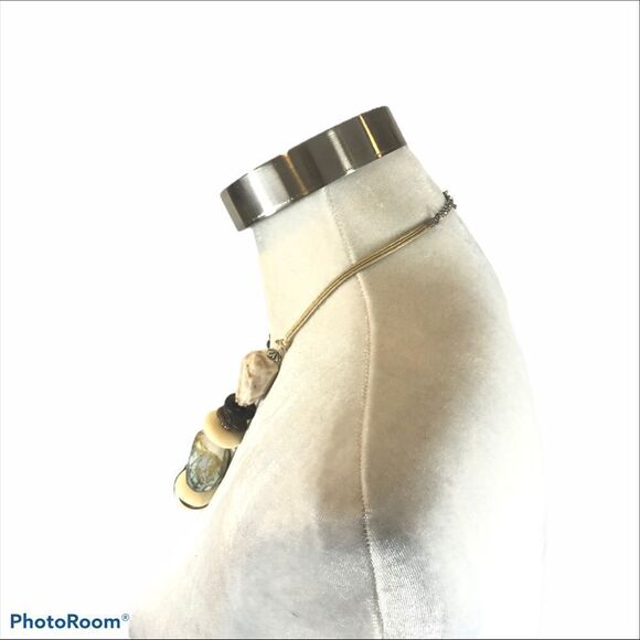 Chunky Mixed Media Statement Necklace‎ - Picture 6 of 8